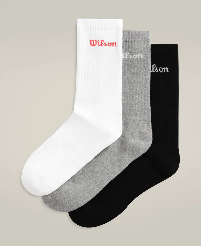WILSON M CREW SOCK 3PR/PK