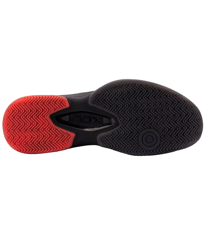 NOX CALZADO AT10 LUX NEGRO ROJO