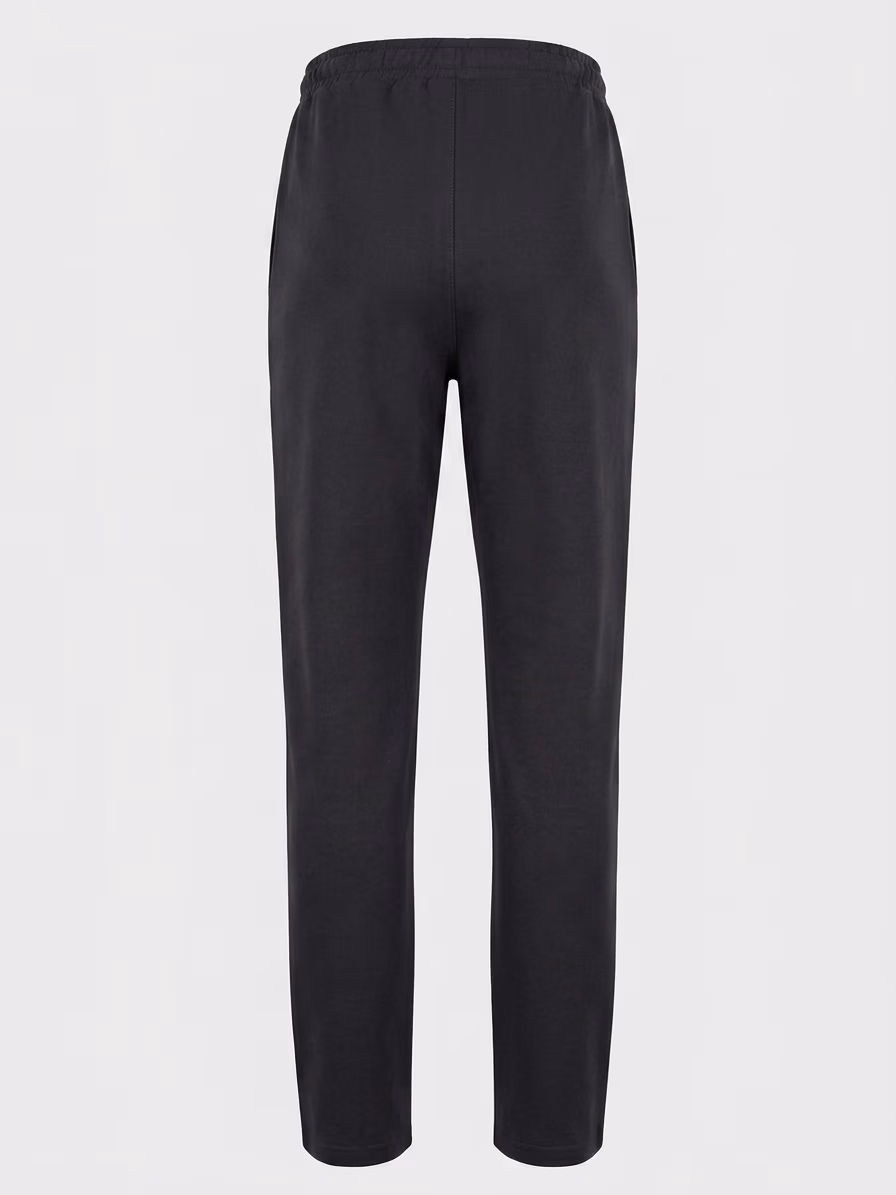 UNIPRO WOMEN-OPEN HEM SWEAT PANTS-BLACK