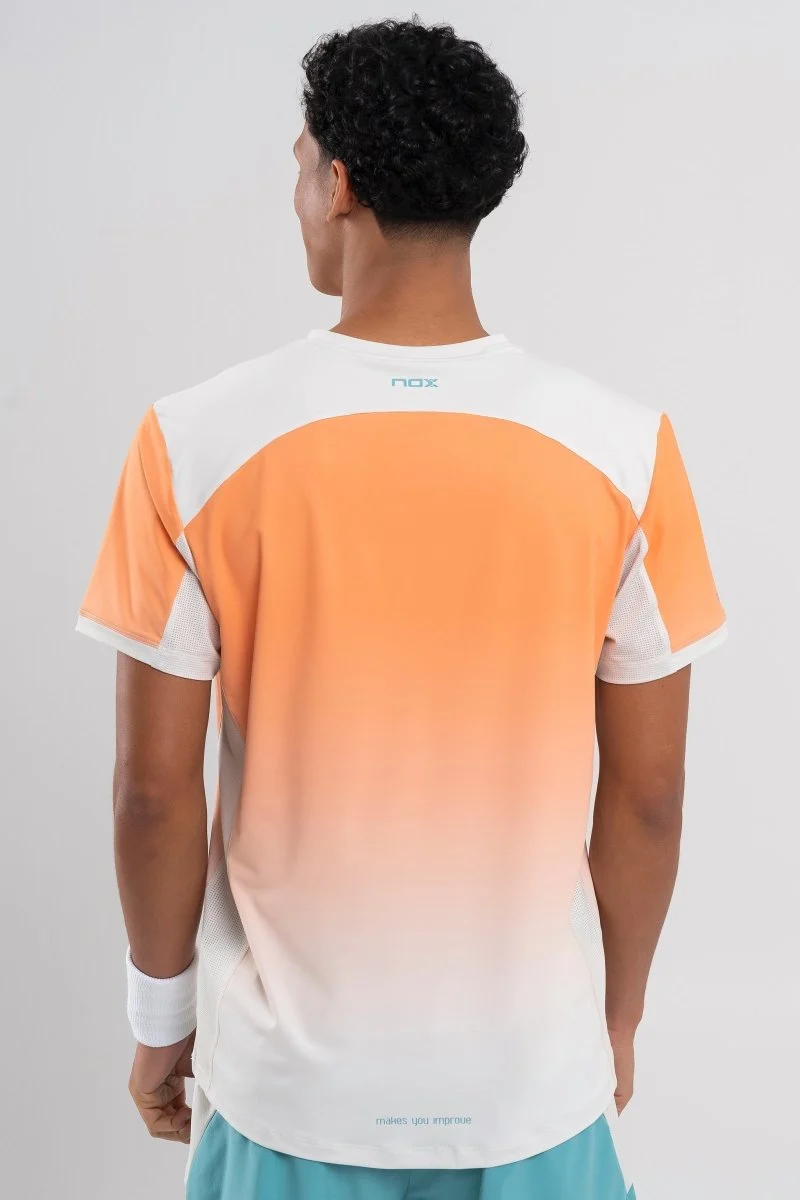 NOX MENS PRO MOCK ORANGE DEGRADED T-SHIRT