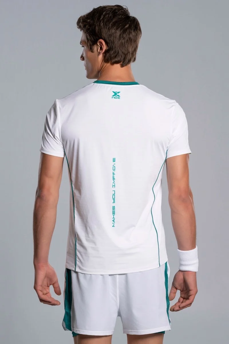 NOX MENS PRO WHITE IVY GREEN T-SHIRT