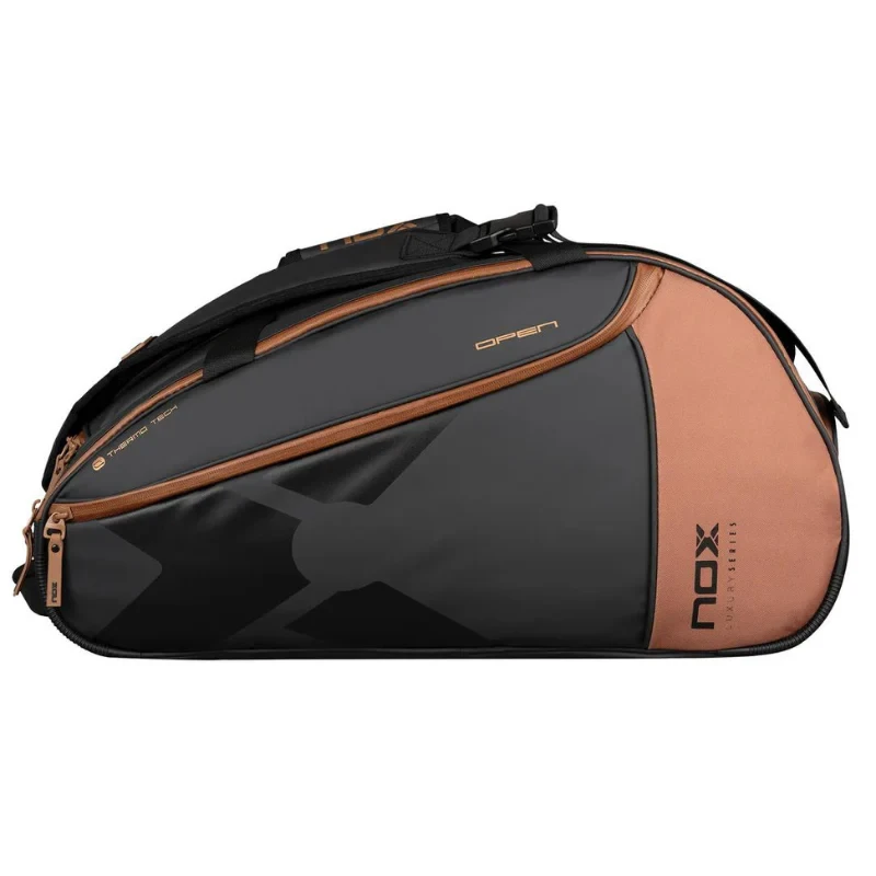 NOX LUXURY OPEN SERIES BLACK/BROWN PADEL BAG