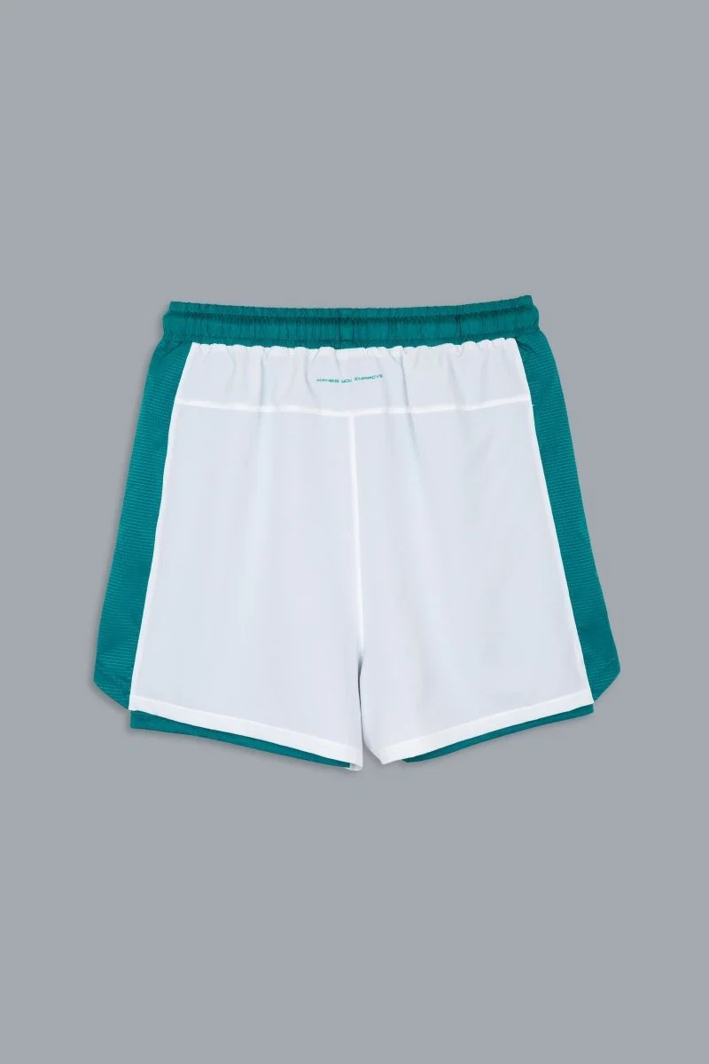 NOX MENS PRO WHITE/IVY GREEN SHORT
