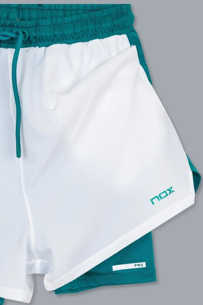 NOX MENS PRO WHITE/IVY GREEN SHORT