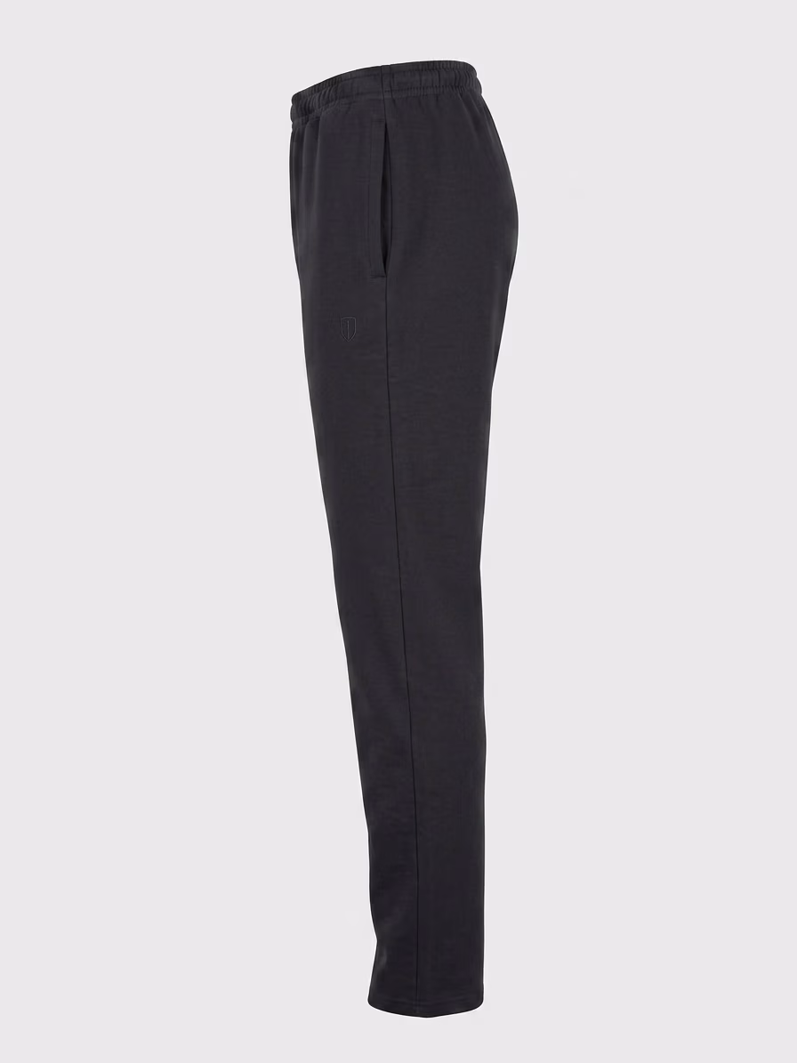 UNIPRO WOMEN-OPEN HEM SWEAT PANTS-BLACK
