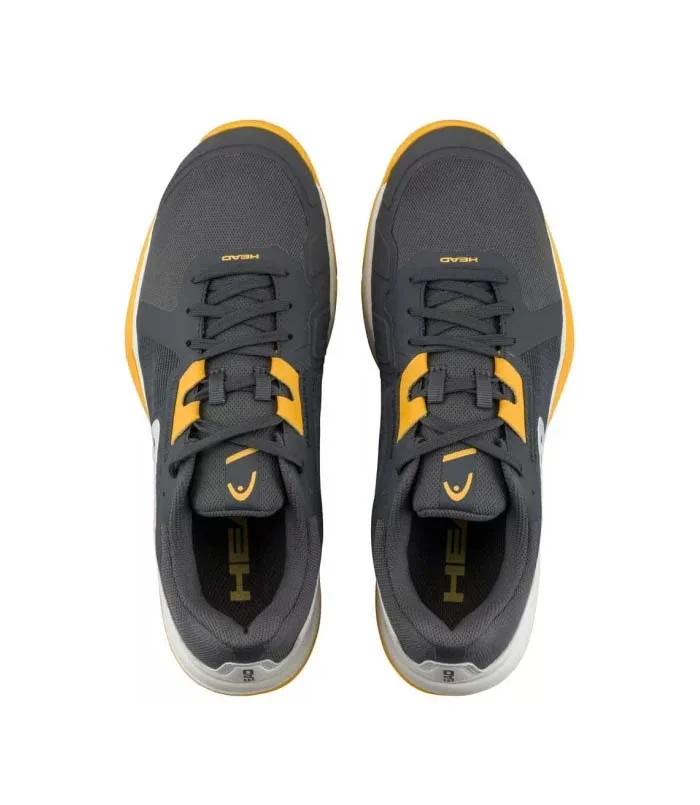 HEAD SPRINT TEAM 3.5 CLAY DARK GREY YELOW